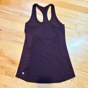 Lululemon - Cool Racerback II *Deep Breath - Black Cherry - Size 4